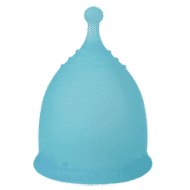 Фото менструальная чаша Мальва голубой цвет